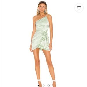 Revolve Lovers + Friends Karen mini dress in mint green